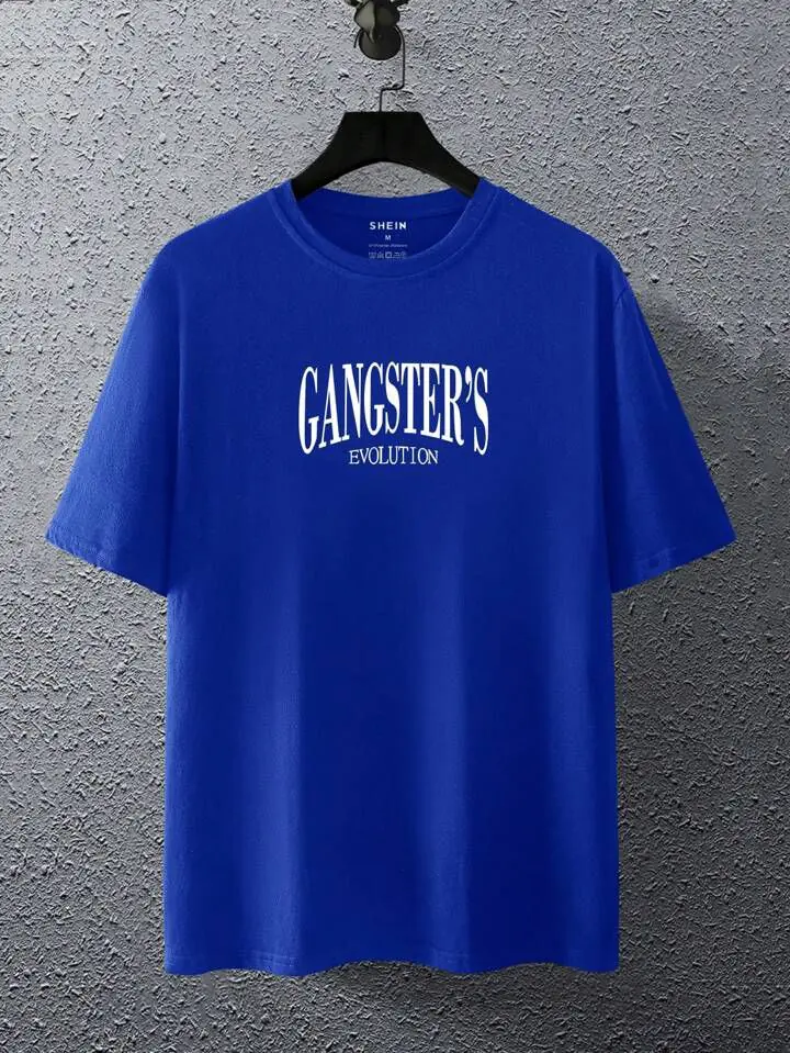 Remera azul gangsters