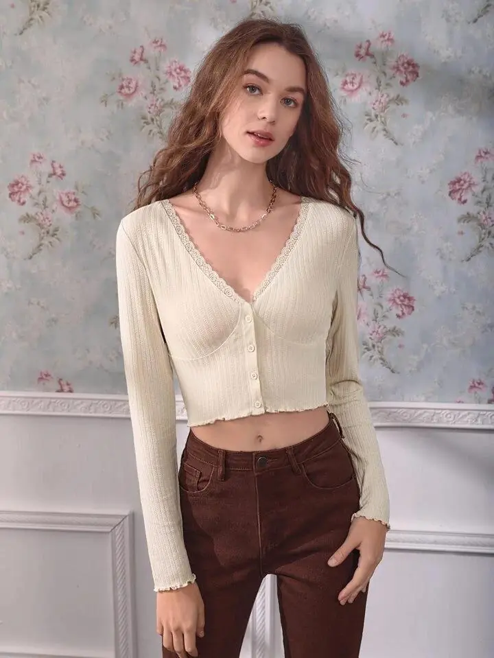 Top beige tipo saco