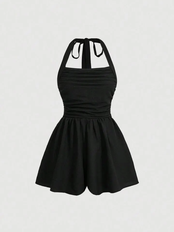 Mono negro con frunce