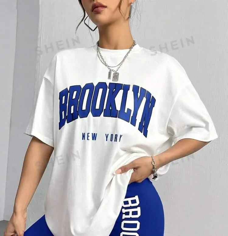 Remeron blanco brooklyn en azul