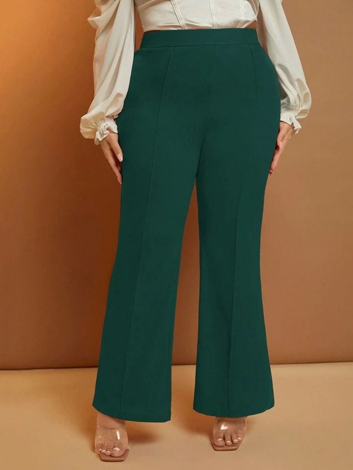 Pantalón verde ancho
