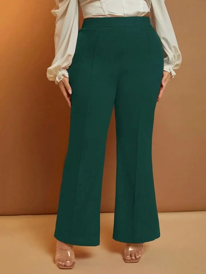Pantalón verde ancho