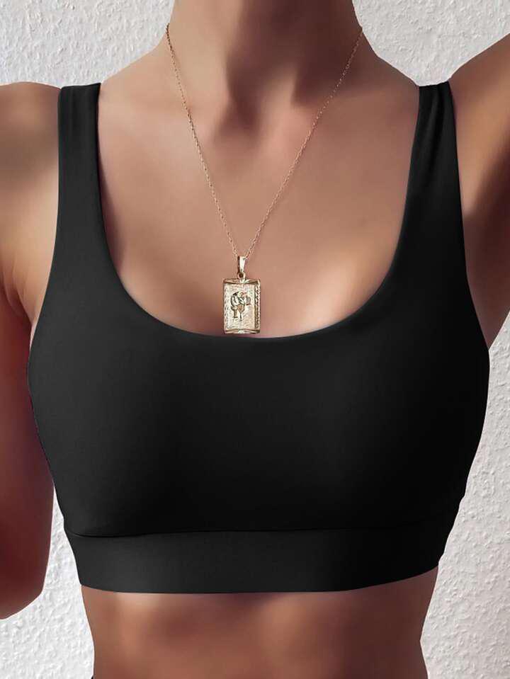 Top deportivo basico negro