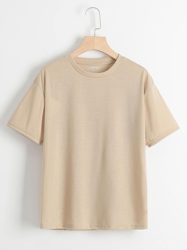 Remera beige lisa