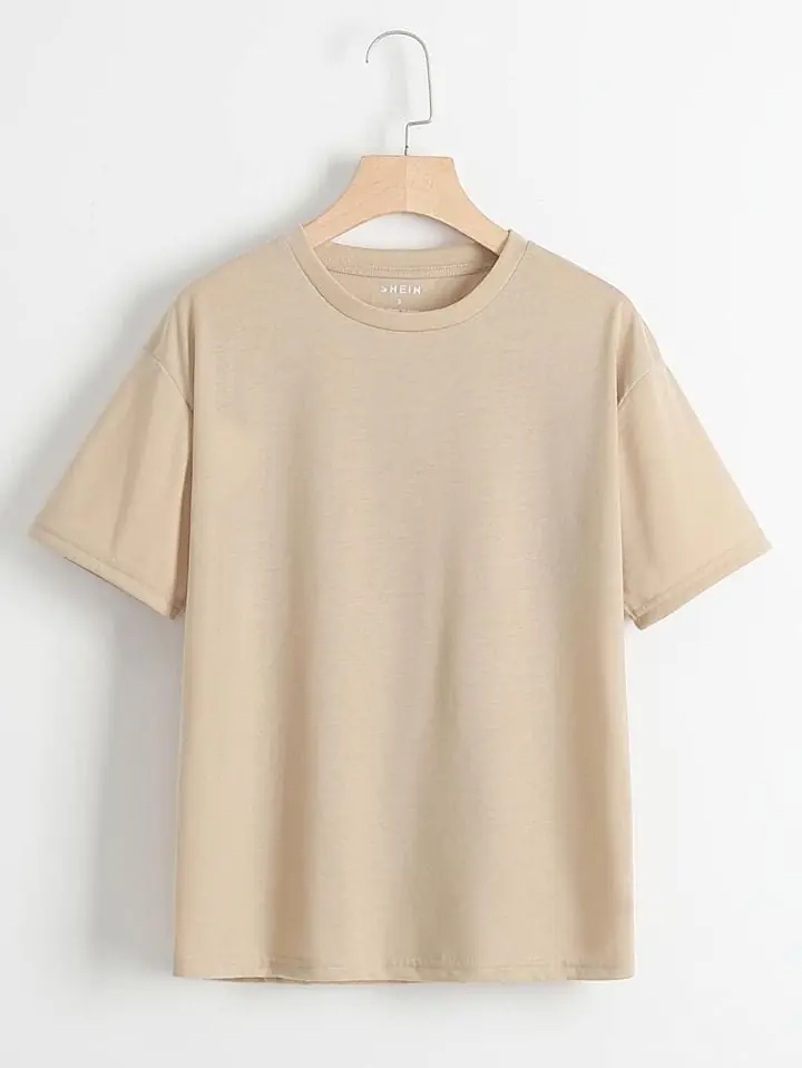 Remera beige lisa