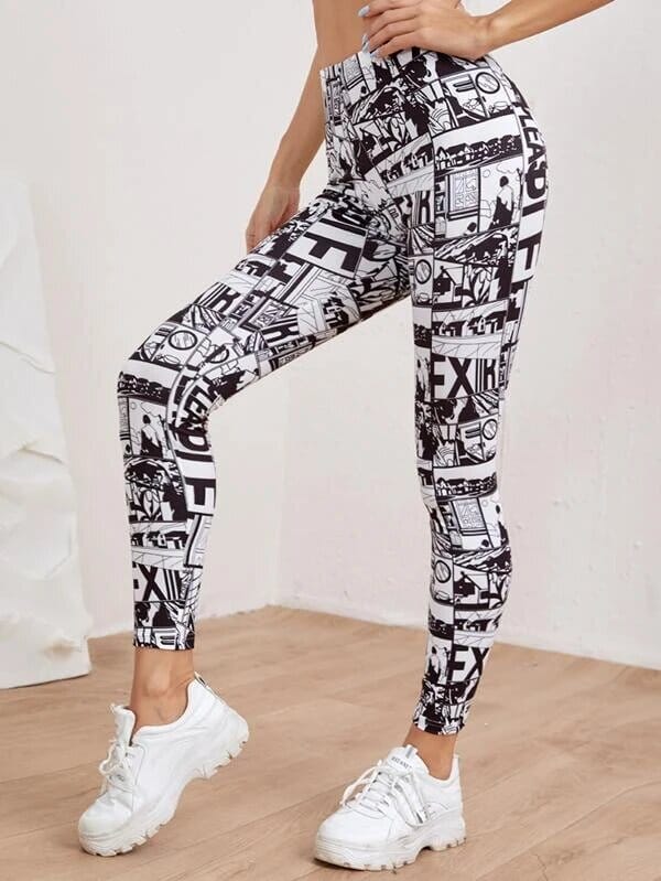 Leggins Comic SHEIN