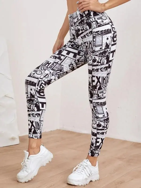 Leggins Comic SHEIN