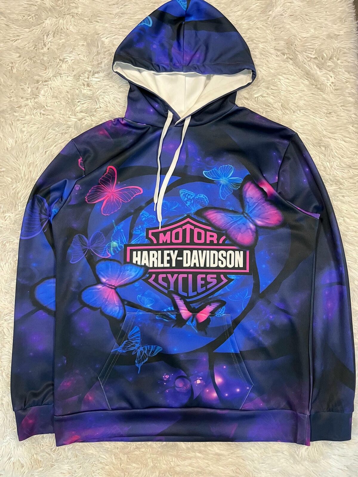 Canguro harley davidson diseño mariposas sin felpa