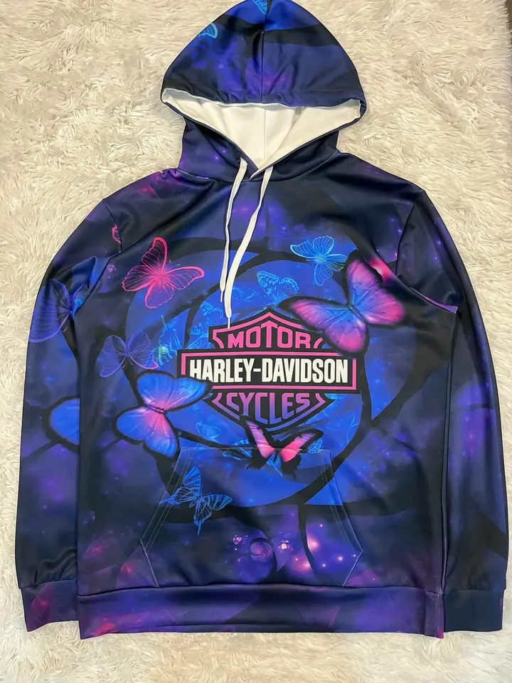 Canguro harley davidson diseño mariposas sin felpa
