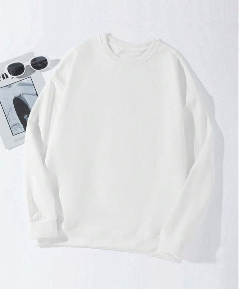 Buzo blanco sin felpa