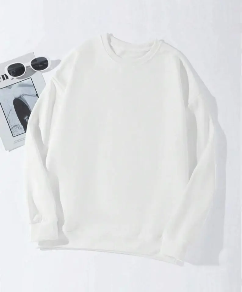 Buzo blanco sin felpa
