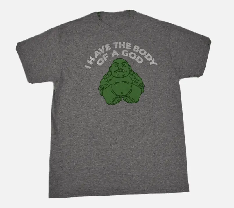 Remera gris con buda