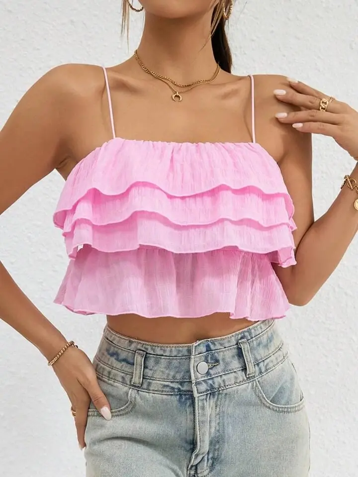 Top rosa de volados