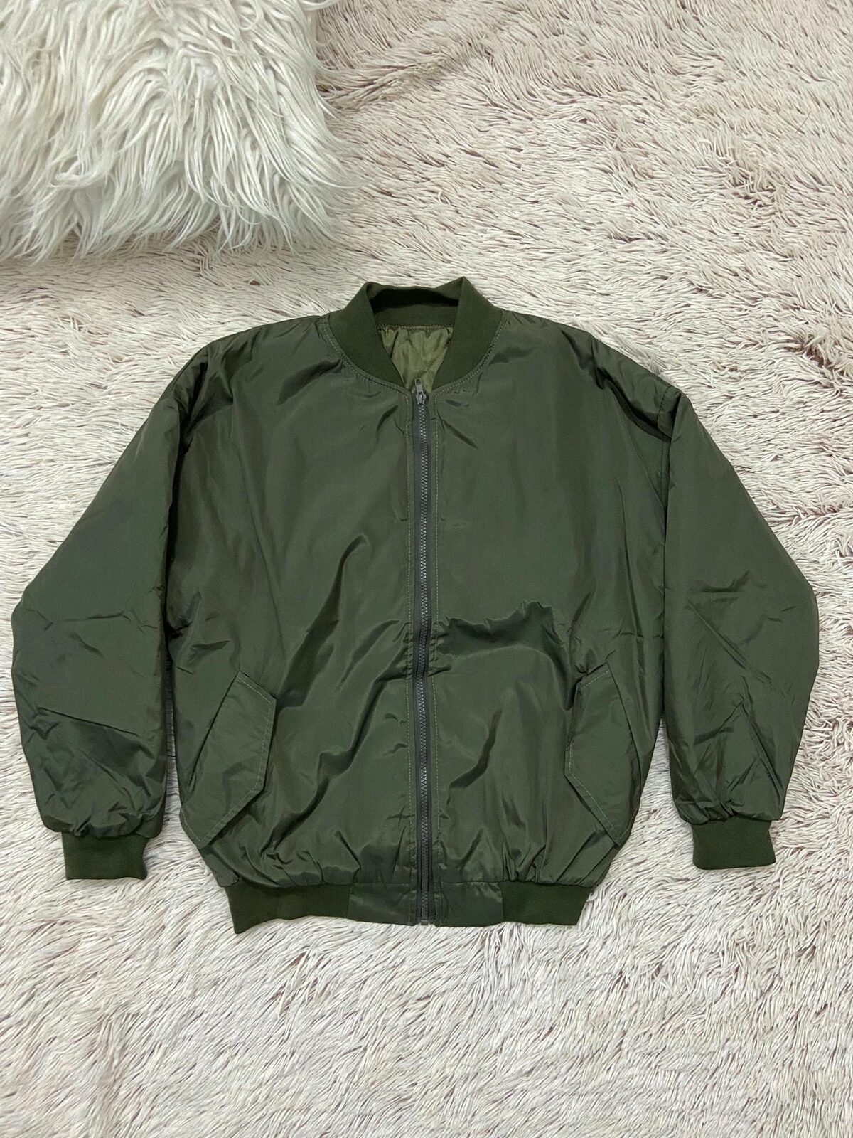 Campera bomber verde