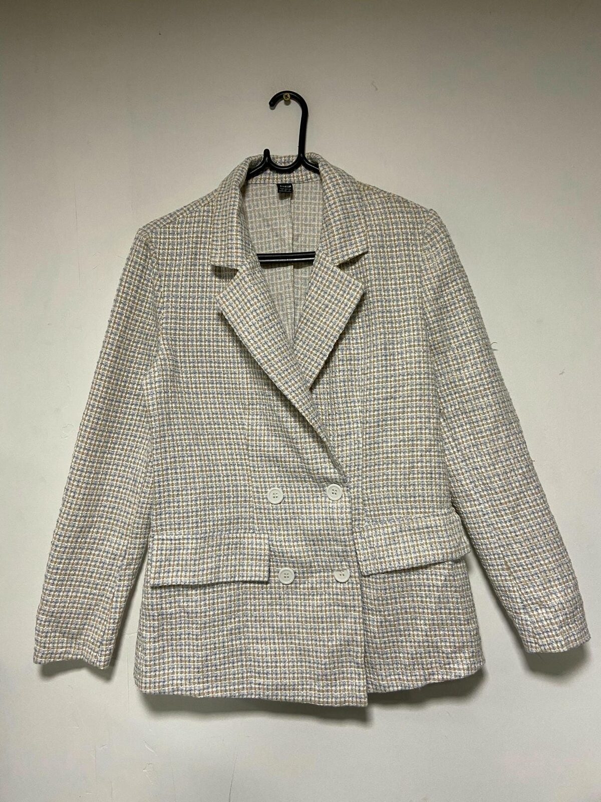 Blazer cuadrille shein