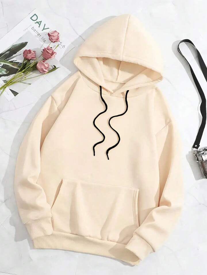 Canguro beige cordón negro