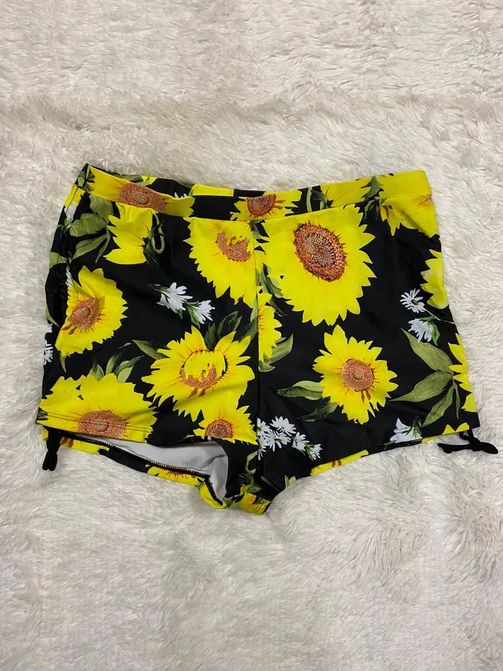 Shorts de baño girasoles