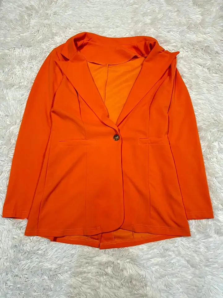 Blazer anaranjado fino