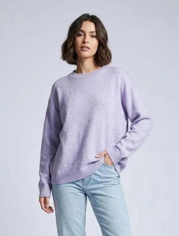 Buzo de punto lila