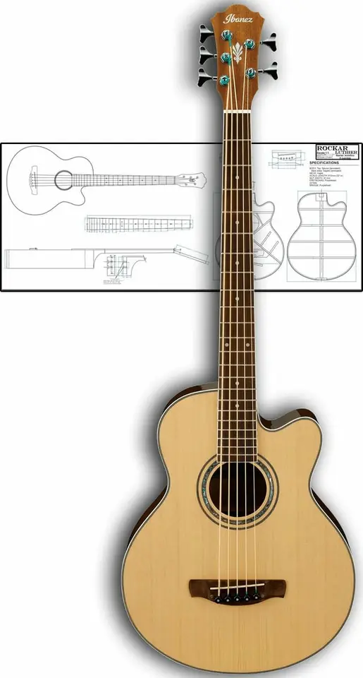 BAJO ACUSTICO Ibanez Style (5 cuerdas)
