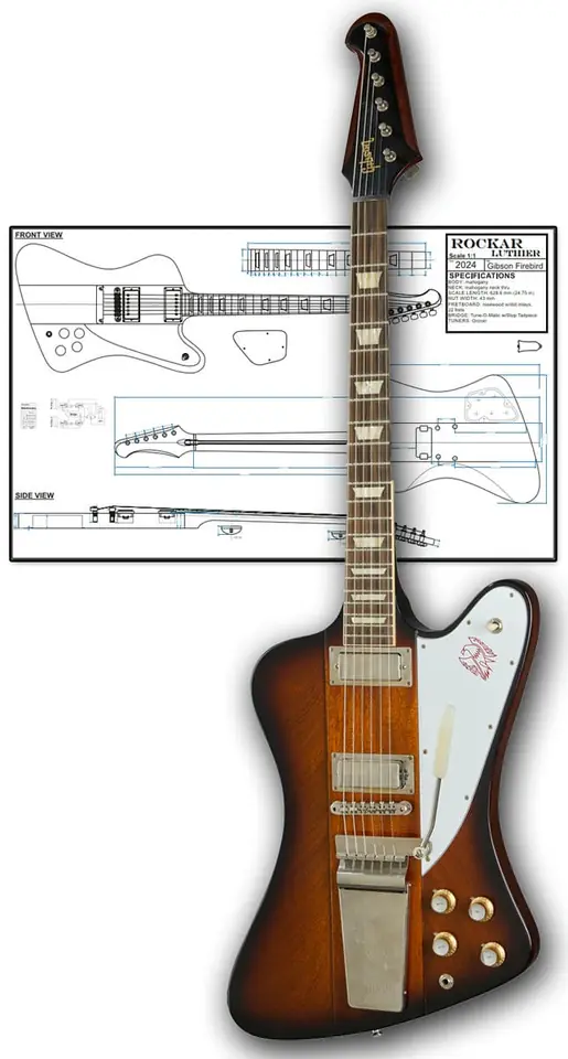 Style Gibson Firebird Neck thru