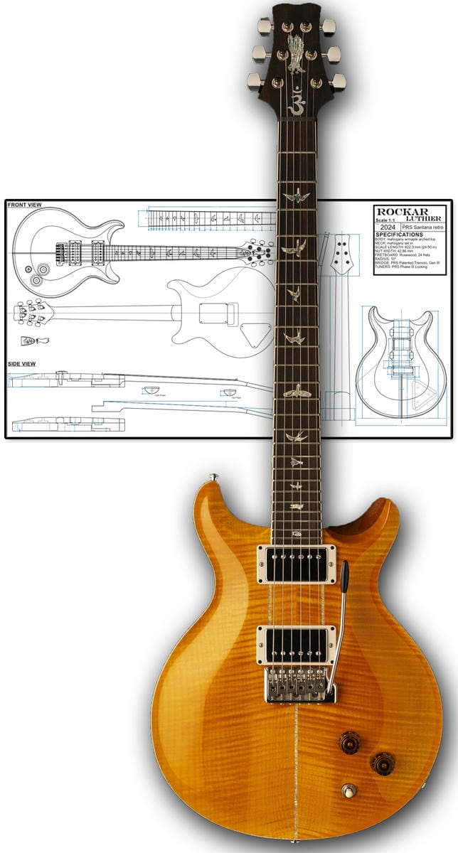 Style PRS Santana retro 10 top