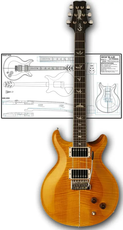 Style PRS Santana retro 10 top