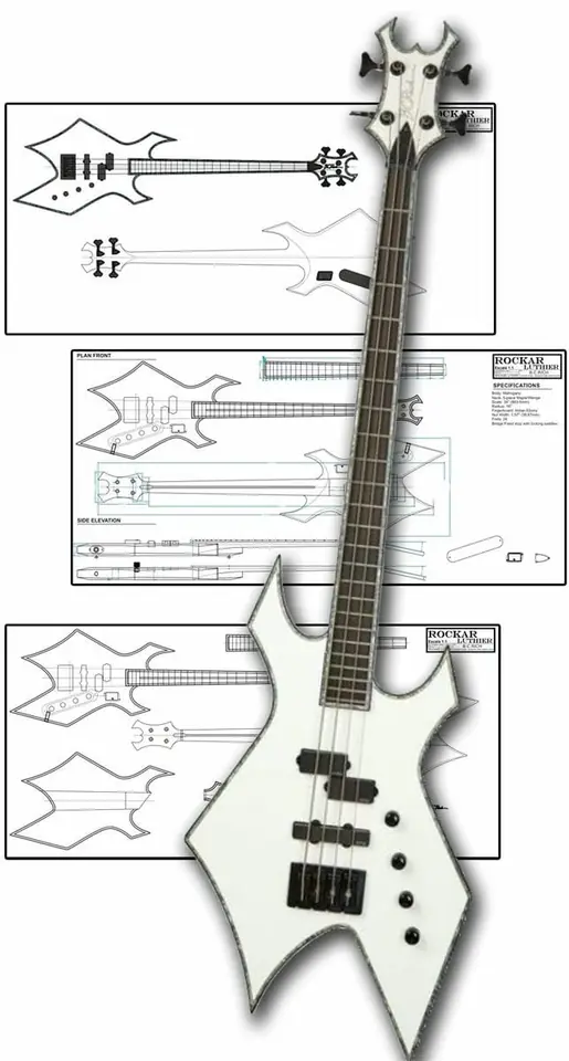Style B.C.Rich Chris Kael Warlock Bass