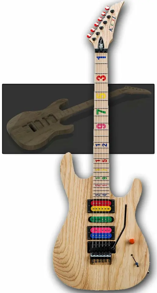 Style Kiesel JB24 guitar (STL)