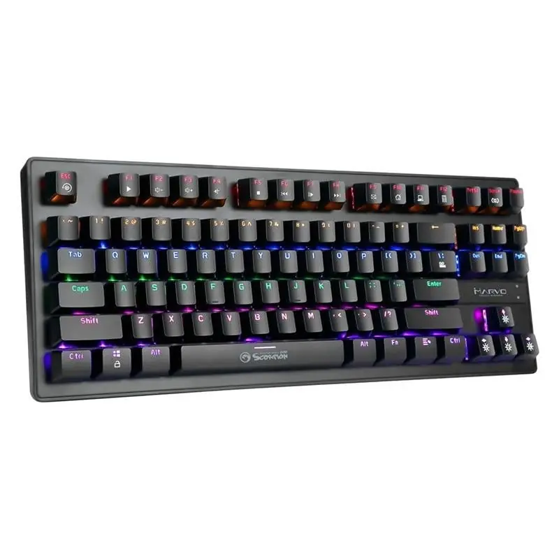 Teclado gaming mecanico compacto marvo kg901
