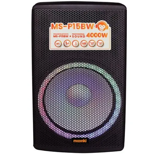 Parlante potenciado Moonki Sound ms-p15bw