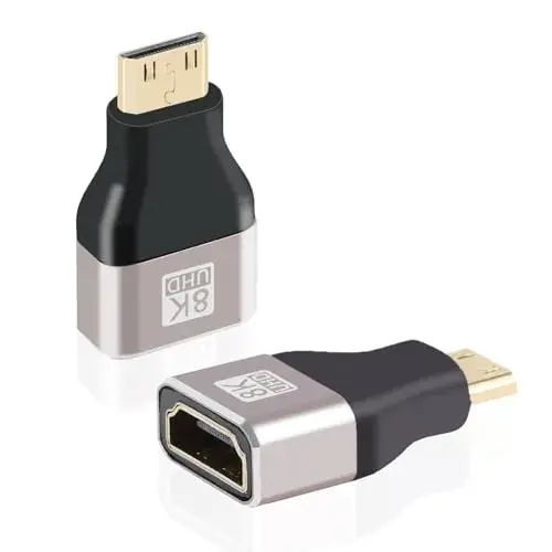 Adaptador HDMI 8k hembra a Mini HDMI macho