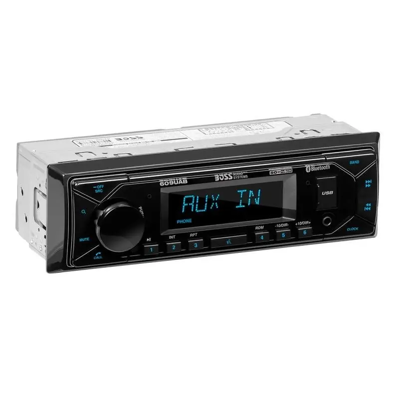 Stereo boss 609uab single din bt/usb/aux/am/fm/
