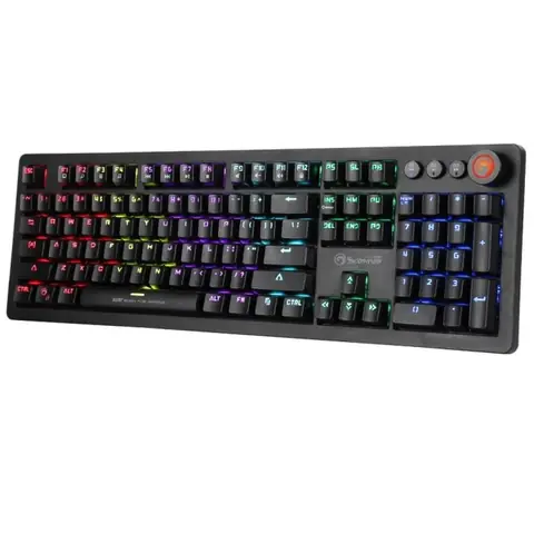 Teclado gaming mecanico marvo kg917 iluminado rgb blue