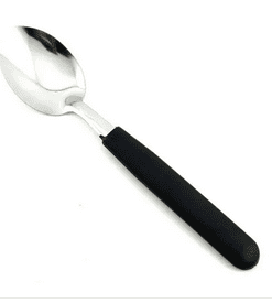 CUCHARA MESA ACERO NEGRO