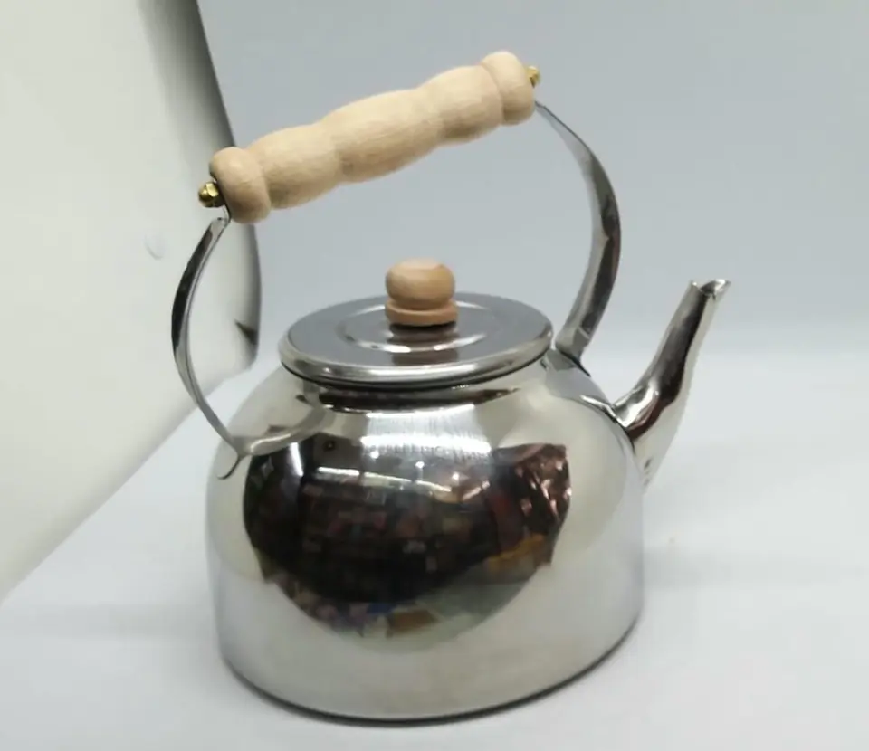 PAVA ACERO INOX 1.6 L MANGO MADERA