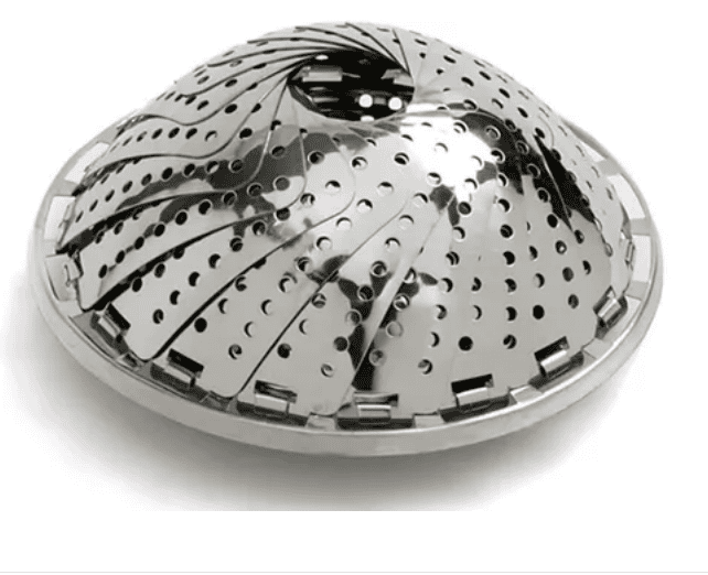 VAPORIERA ACERO INOXIDABLE PLEGABLE FLOR ADAPTABLE