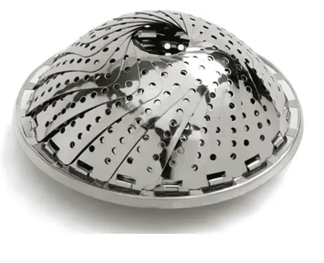 VAPORIERA ACERO INOXIDABLE PLEGABLE FLOR ADAPTABLE