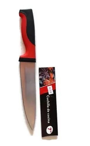 CUCHILLO COCINA 8 " ACERO MANGO ANTIDESLIZANTE
