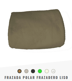 FRAZADA POLAR FRAZADERO LISA 1 1/2 PLAZAS COLORES