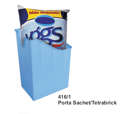 PORTASACHET PLASTICO COLORES