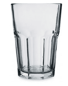 VASO VIDRIO 400 ML FACETADO