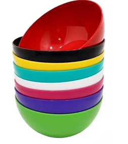 BOWL PLASTICO IRROMPIBLE 26 cm COLORES