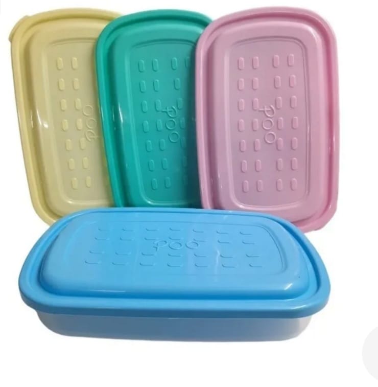HERMETICO RECTANGULAR 2 L COLORES