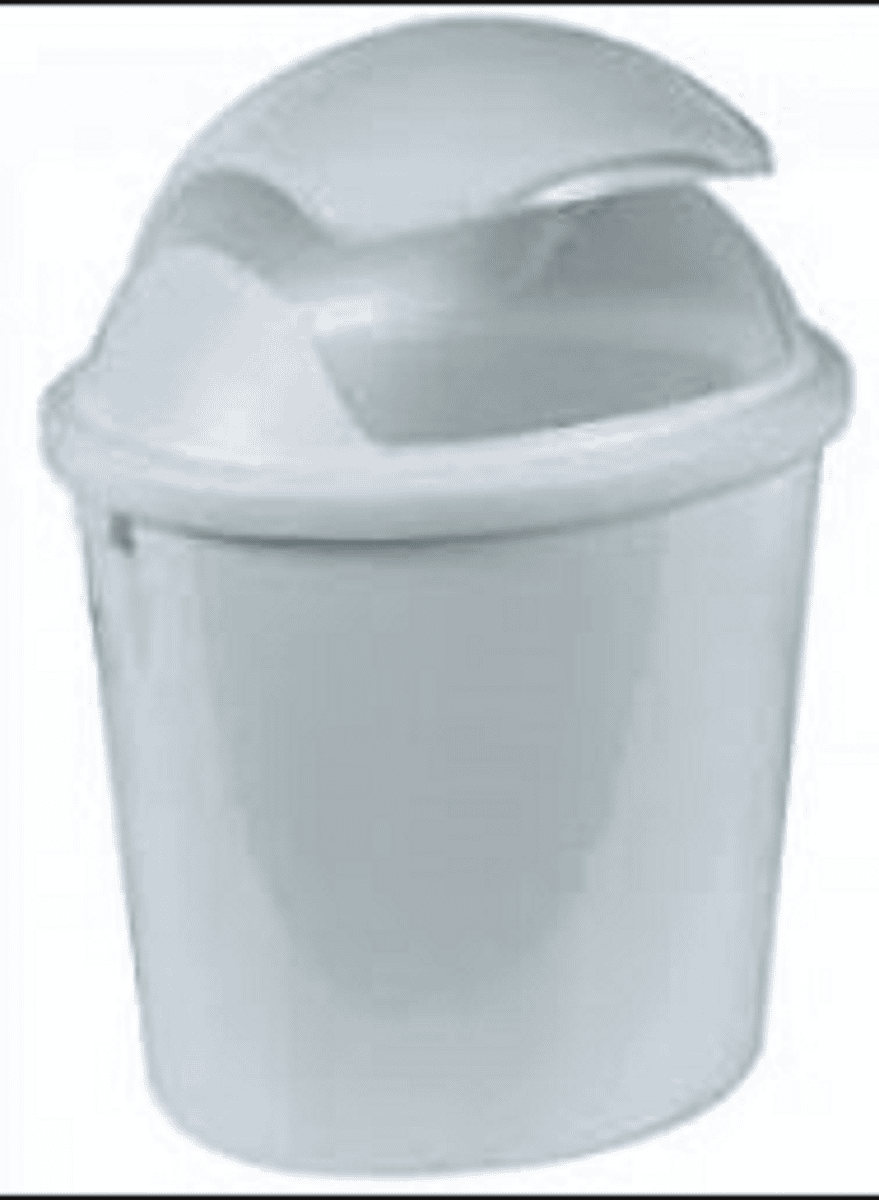CESTO BASURERO MESADA VAIVEN BLANCO