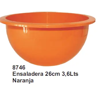 BOWL PLASTICO 25 CM COLORES