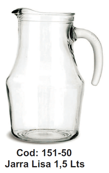 JARRA VIDRIO LISA 1.5 L