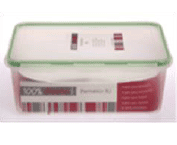 CONTENEDOR HERMETICO RECTANGULAR ALETAS ANTIDERRAME 3 L