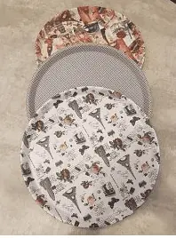 BANDEJA REDONDA ANTIDESLIZANTE 35 CM DISEÑOS