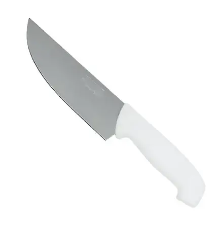 CUCHILLO COCINA 8" ACERO MANGO BLANCO